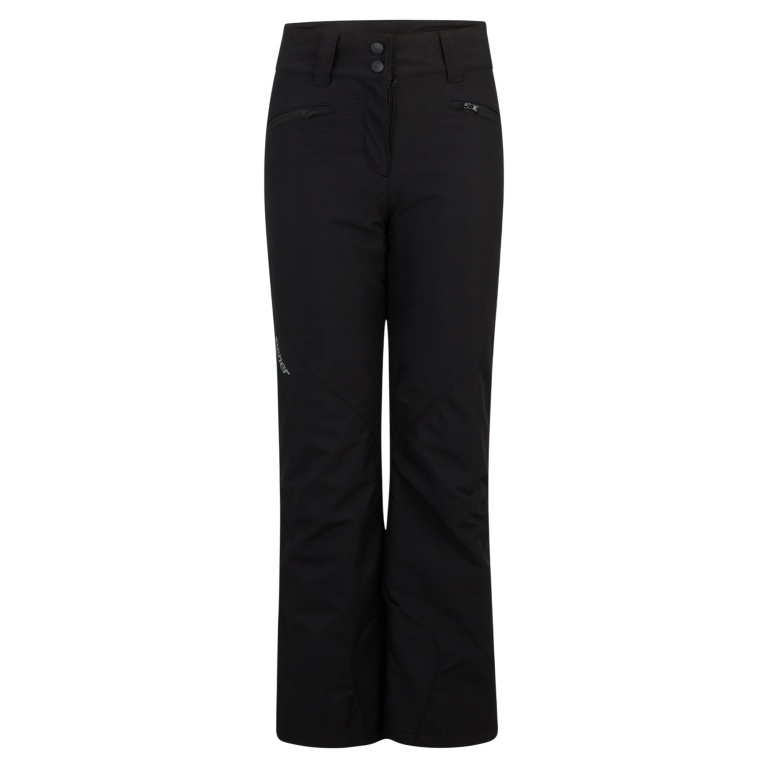 Ziener zimowe spodnie narciarskie Alin-Z (wodoodporne, wiatroszczelne, z osłoną na śnieg, slim) 2025 czarne dziewczęce/dziecięce